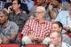 LAS VEGAS, NV - JULY 11: President Phil Jackson of the New York Knicks attends the game between the New York Knicks and the Dallas Mavericks at the Samsung NBA Summer League 2014 on July 11, 2014 at the Cox Pavilion in Las Vegas, Nevada. NOTE TO USER: Use