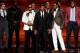 LOS ANGELES, CA - JULY 16: (L-R) NFL players Golden Tate, Malcolm Smith, Russell Wilson, Richard Sherman and teammates from the Seattle Seahawks accept the Best Team award onstage during the 2014 ESPYS at Nokia Theatre L.A. Live on July 16, 2014 in Los A