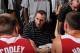 LAS VEGAS, NV - JULY 14: David Blatt of the Cleveland Cavaliers talks with his team during the game against the Philadelphia 76ers at the Samsung NBA Summer League 2014 at the Cox Pavilion on July 14, 2014 in Las Vegas, Nevada. NOTE TO USER: User express