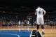 MINNEAPOLIS, MN - April 16: Kevin Love #42 of the Minnesota Timberwolves looks on against the Utah Jazz during the game on April 16, 2014 at Target Center in Minneapolis, Minnesota. NOTE TO USER: User expressly acknowledges and agrees that, by downloading