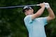WHITE SULPHUR SPRINGS, WV - JULY 04: Gary Woodland tees off on the second hole during the second round of the Greenbrier Classic at the Old White TPC on July 4, 2014 in White Sulphur Springs, West Virginia. (Photo by Jon Durr/Getty Images)