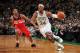 BOSTON - NOVEMBER 7: Paul Pierce #34 of the Boston Celtics drives to the hoop against Trevor Ariza #1 of the Washington Wizards on November 7, 2012 at the TD Garden in Boston, Massachusetts. NOTE TO USER: User expressly acknowledges and agrees that, by d