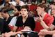 LAS VEGAS, NV - JULY 13: Doug McDermott and Colby Karl attend the game between the Chicago Bulls and the Denver Nuggets at the 2014 Samsung NBA Summer League on July 13, 2014 at the Cox Pavilion in Las Vegas, Nevada. NOTE TO USER: User expressly acknowle