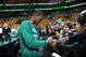 BOSTON, MA - NOVEMBER 6: Rajon Rondo #9 of the Boston Celtics signs autographs for fans before the game against the Utah Jazz on November 6, 2013 at the TD Garden in Boston, Massachusetts. NOTE TO USER: User expressly acknowledges and agrees that, by dow