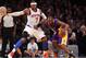 NEW YORK, NY - DECEMBER 13: Kobe Bryant #24 of the Los Angeles Lakers plays against Carmelo Anthony #7 of the New York Knicks at Madison Square Garden on December 13, 2012 in New York City. NOTE TO USER: User expressly acknowledges and agrees that, by d