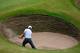 HOYLAKE, ENGLAND - JULY 19: Rickie Fowler of the United States hits a bunker shot on the 18th hole during the third round of The 143rd Open Championship at Royal Liverpool on July 19, 2014 in Hoylake, England. (Photo by Tom Pennington/Getty Images)