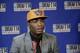 BROOKLYN - JUNE 26: TJ Warren of the Phoenix Suns, the Number 14th pick in the 2014 NBA Draft speaks with the media on June 26, 2014 at the Barclays Center in Brooklyn New York. NOTE TO USER: User expressly acknowledges and agrees that, by downloading and