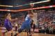 PHOENIX, AZ - JULY 19: Tamika Catchings #24 of the Eastern Conference All-Stars shoots against Maya Moore #23 of the Western Conference All-Stars during the 2014 Boost Mobile WNBA All-Star Game on July 19, 2014 at US Airways Center in Phoenix, Arizona. NO