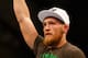 BOSTON, MA - AUGUST 17: Conor McGregor celebrates following his win against Max Holloway in their featherweight bout at TD Garden on August 17, 2013 in Boston, Massachusetts. (Photo by Jared Wickerham/Getty Images)