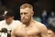 Aug 17, 2013; Boston, MA, USA; Conor McGregor before a UFC featherweight match at the TD Garden. McGregor won after three rounds by judges decision. Mandatory Credit: Winslow Townson-USA TODAY Sports