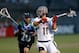 BOSTON, MA - JUNE 26: Steven Denapoli #70 defends against Paul Rabil #11 of Team USA in the fourth quarter during the 2014 MLL All Star Game at Harvard Stadium on June 26, 2014 in Boston, Massachusetts. (Photo by Jim Rogash/Getty Images)