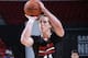 LAS VEGAS, NV - JULY 12: Cameron Bairstow #41 of the Chicago Bulls shoots a free throw against the Los Angeles Clippers during the game at the Samsung NBA Summer League 2014 on July 12, 2014 at the Thomas & Mack Center in Las Vegas, Nevada. NOTE TO USER: