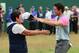 HOYLAKE, ENGLAND - JULY 20: Rory McIlroy of Northern Ireland celebrates his two-stroke victory on the 18th green with his mother Rosie during the final round of The 143rd Open Championship at Royal Liverpool on July 20, 2014 in Hoylake, England. (Photo