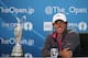 HOYLAKE, ENGLAND - JULY 20: Rory McIlroy of Northern Ireland answers questions from the media after his two-stroke victory at The 143rd Open Championship at Royal Liverpool on July 20, 2014 in Hoylake, England. (Photo by Andrew Redington/Getty Images)