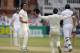 LONDON, ENGLAND - JULY 20: Ishant Sharma of India celebrates dismissing England captain Alastair Cook during day four of 2nd Investec Test match between England and India at Lord's Cricket Ground on July 20, 2014 in London, United Kingdom. (Photo by Gar