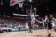 LAS VEGAS, NV - JULY 20: Tarik Black #27 of the Houston Rockets shoots against the Charlotte Hornets at the Samsung NBA Summer League 2014 on July 20, 2014 at the Thomas and Mack Center in Las Vegas, Nevada. NOTE TO USER: User expressly acknowledges and a