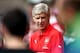 BOREHAMWOOD, ENGLAND - JULY 19: Arsenal manager Arsene Wenger looks on during the pre season friendly match between Borehamwood and Arsenal at Meadow Park on July 19, 2014 in Borehamwood, England. (Photo by Jordan Mansfield/Getty Images)