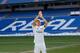 MADRID, SPAIN - JULY 17: Toni Kroos waves to fans in his new Real Madrid shirt during his official unveiling at Santiago Bernabeu Stadium on July 17, 2014 in Madrid, Spain. Toni Kroos who won the World Cup with Germany in Brazil is Real Madrid's first si