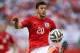 MIAMI GARDENS, FL - JUNE 07: Adam Lallana of England handles the ball in the first half during the International Friendly match between England and Honduras at Sun Life Stadium on June 7, 2014 in Miami Gardens, Florida. (Photo by Richard Heathcote/Getty