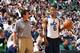 SALT LAKE CITY, UT - JULY 8: Quin Snyder Head Coach and Rodney Hood #6 of the Utah Jazz talk on the court during an open scrimmage at Energy Solutions Arena on July 8, 2014 in Salt Lake City, Utah. NOTE TO USER: User expressly acknowledges and agrees tha
