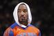 OAKLAND, CA - MARCH 30: J.R. Smith #8 of the New York Knicks in a game against the Golden State Warriors on March 30, 2014 at Oracle Arena in Oakland, California. NOTE TO USER: User expressly acknowledges and agrees that, by downloading and or using this