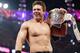 The Miz celebrates his win.