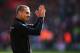 SOUTHAMPTON, ENGLAND - MAY 11: Nemanja Vidic of Manchester United applauds his sides fans after his final game for his club following the Barclays Premier League match between Southampton and Manchester United at St Mary's Stadium on May 11, 2014 in Sout