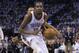 OKLAHOMA CITY, OK - May 31: Kevin Durant #35 of the Oklahoma City Thunder looks to pass the ball against the San Antonio Spurs in Game 6 of the Western Conference Finals during the 2014 NBA Playoffs at the Chesapeake Arena on May 31, 2014 in Oklahoma City