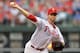 PHILADELPHIA, PA - JULY 11: Starting pitcher A.J. Burnett #34 of the Philadelphia Phillies delivers a pitch in the second inning against the Washington Nationals at Citizens Bank Park on July 11, 2014 in Philadelphia, Pennsylvania. (Photo by Drew Hallowel