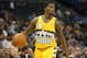 Apr 2, 2014; Denver, CO, USA; Denver Nuggets guard Aaron Brooks (0) with the ball during the second half against the New Orleans Pelicans at Pepsi Center. The Nuggets won 137-107. Mandatory Credit: Chris Humphreys-USA TODAY Sports