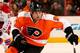 PHILADELPHIA, PA - MARCH 05: Steve Downie #9 of the Philadelphia Flyers takes the puck in the second period against the Washington Capitals at Wells Fargo Center on March 5, 2014 in Philadelphia, Pennsylvania. (Photo by Elsa/Getty Images)