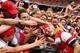 LONDON, ENGLAND - MAY 17: Jack Wilshere of Arsenal celebrates victory with fans after the FA Cup with Budweiser Final match between Arsenal and Hull City at Wembley Stadium on May 17, 2014 in London, England. (Photo by Shaun Botterill/Getty Images)
