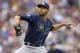 Jul 19, 2014; Minneapolis, MN, USA; Tampa Bay Rays starting pitcher David Price (14) delivers a pitch in the first inning against the Minnesota Twins at Target Field. Mandatory Credit: Jesse Johnson-USA TODAY Sports