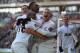 HULL, ENGLAND - DECEMBER 26: Tom Cleverley, Ashley Young, Danny Welbeck and Javier Hernandez of Manchestere United celebrate the third goal during the Barclays Premier League match between Hull City and Manchester United at KC Stadium on December 26, 2013