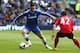 CARDIFF, WALES - MAY 11: Fernando Torres of Chelsea takes on Declan John during the Barclays Premier League match between Cardiff City and Chelsea at the Cardiff City Stadium on May 11, 2014 in Cardiff, Wales. (Photo by David Rogers/Getty Images)