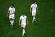 SAO PAULO, BRAZIL - JUNE 19: (L-R) A dejected Phil Jagielka, Steven Gerrard and Leighton Baines of England look on after losing to Uruguay 2-1 during the 2014 FIFA World Cup Brazil Group D match between Uruguay and England at Arena de Sao Paulo on June 19