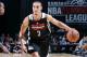 LAS VEGAS, NV - JULY 21: Nick Johnson #3 of the Houston Rockets drives against the Houston Rockets during the Samsung NBA Summer League 2014 on July 21, 2014 at the Thomas & Mack Center in Las Vegas, Nevada. NOTE TO USER: User expressly acknowledges and a