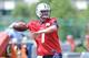 NASHVILLE, TN - MAY 16: Quarterback Zach Mettenberger works out during the Tennesse Titans rookie minicamp on May 16, 2014 in Nashville, Tennessee. (Photo by Frederick Breedon/Getty Images)