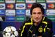LONDON, ENGLAND - MAY 24: Mats Hummels speaks during a Borussia Dortmund press conference ahead of the UEFA Champions League final match against FC Bayern Muenchen at Wembley Stadium on May 24, 2013 in London, United Kingdom. (Photo by Handout/UEFA via