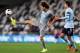 DUNEDIN, NEW ZEALAND - JULY 22: Fabricio Coloccini of Newcastle United attempts to control the ball during the international friendly match between Newcastle United and Sydney FC at Forsyth Barr Stadium on July 22, 2014 in Dunedin, New Zealand. (Photo b