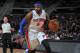 AUBURN HILLS, MI - JANUARY 28: Josh Smith #6 of the Detroit Pistons drives against the Orlando Magic on January 28, 2014 at The Palace of Auburn Hills in Auburn Hills, Michigan. NOTE TO USER: User expressly acknowledges and agrees that, by downloading and