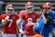 Florida QB Jeff Driskel (center) and OC Kurt Roper (right)