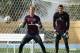 RIO DE JANEIRO, BRAZIL - JUNE 11: Joe Hart of England prepares to make a save as Fraser Forster (R) looks on during a training session at the Urca military base (Forte de Urca) training ground on June 11, 2014 in Rio de Janeiro, Brazil. (Photo by Richar