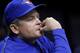 ST. PETERSBURG, FL - MARCH 31: Manager John Gibbons #5 of the Toronto Blue Jays looks on from the dugout during the first inning of a game against the Tampa Bay Rays on Opening Day on March 31, 2014 at Tropicana Field in St. Petersburg, Florida. (Photo