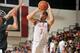 LAS VEGAS, NV - JULY 15: Nick Johnson #3 of the Houston Rockets shoots against the Los Angeles Clippers during the Samsung NBA Summer League 2014 on July 15, 2014 at the Cox Pavilion in Las Vegas, Nevada. NOTE TO USER: User expressly acknowledges and agre