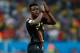 SAO PAULO, BRAZIL - JUNE 26: Divock Origi of Belgium acknowledges the fans after the 2014 FIFA World Cup Brazil Group H match between South Korea and Belgium at Arena de Sao Paulo on June 26, 2014 in Sao Paulo, Brazil. (Photo by Phil Walter/Getty Images