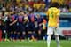 BRASILIA, BRAZIL - JULY 12: A dejected David Luiz of Brazil walks off the pitch after a 3-0 defeat to the Netherlands during the 2014 FIFA World Cup Brazil Third Place Playoff match between Brazil and the Netherlands at Estadio Nacional on July 12, 2014