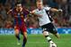 Mathieu playing at the Camp Nou for Valencia.