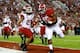 TUSCALOOSA, AL - OCTOBER 19: Jalston Fowler #45 of the Alabama Crimson Tide scores a touchdown past Alan Turner #27 of the Arkansas Razorbacks at Bryant-Denny Stadium on October 19, 2013 in Tuscaloosa, Alabama. (Photo by Kevin C. Cox/Getty Images)
