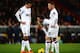 LONDON, ENGLAND - FEBRUARY 22: Robin Van Persie, Juan Mata and Wayne Rooney of Manchester United stand over a free kick during the Barclays Premier League match between Crystal Palace and Manchester United at Selhurst Park on February 22, 2014 in London,